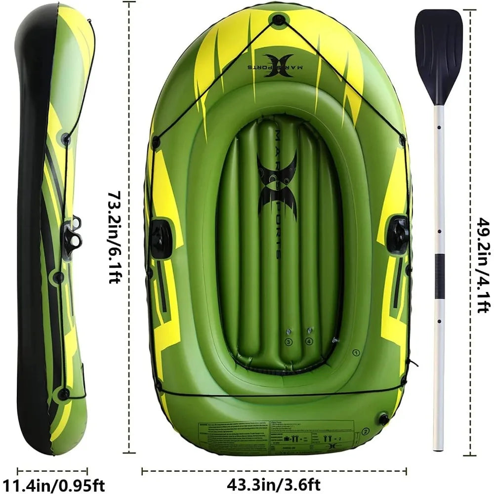 Inflatable Portable Boat Air Pump Rope Paddle Repair Patch