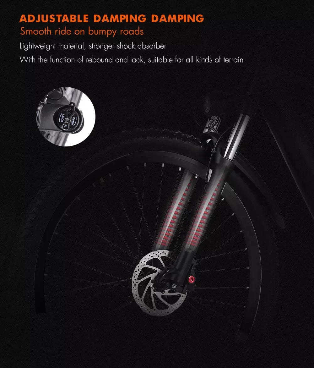 Hydraulic brake electric road bike full suspension