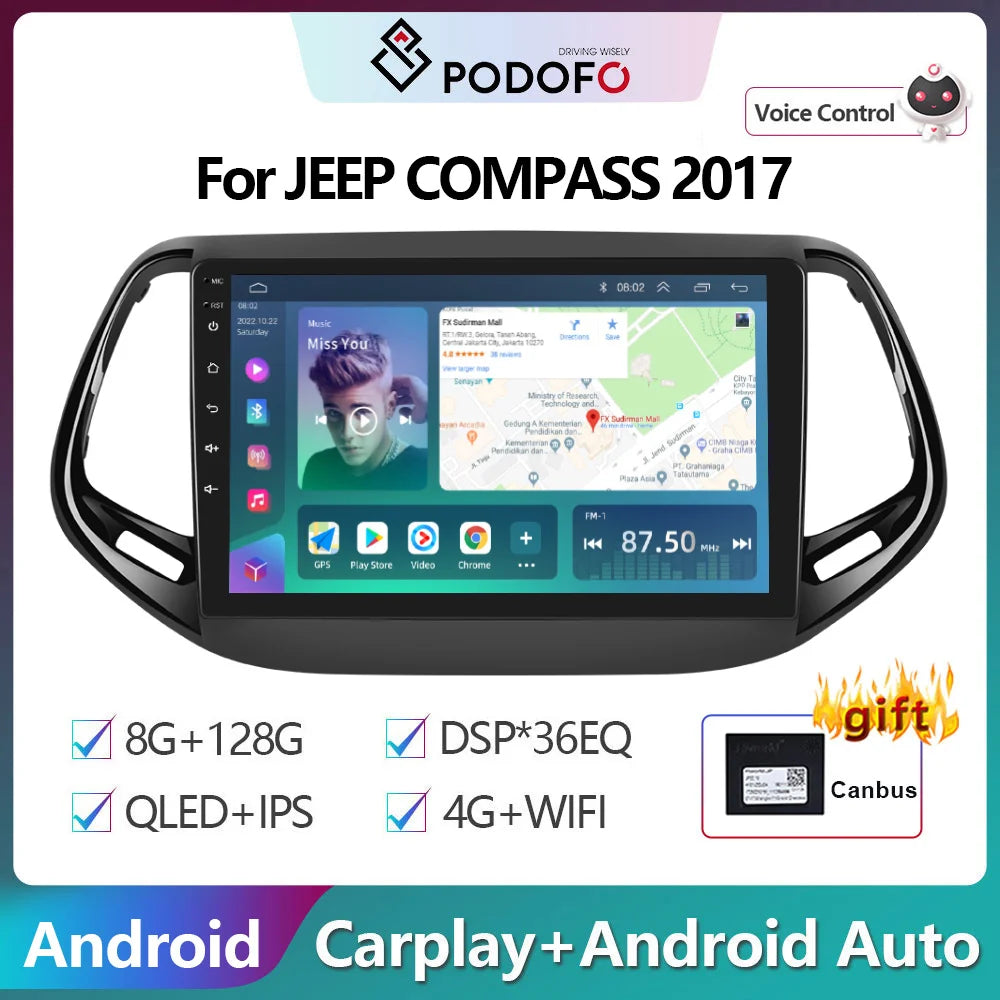Multimedia For JEEP COMPASS 2017 Auto Stereo