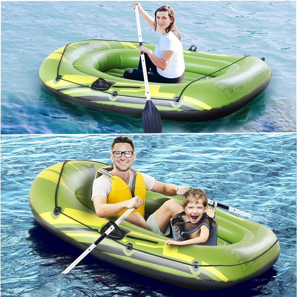 Inflatable Portable Boat Air Pump Rope Paddle Repair Patch