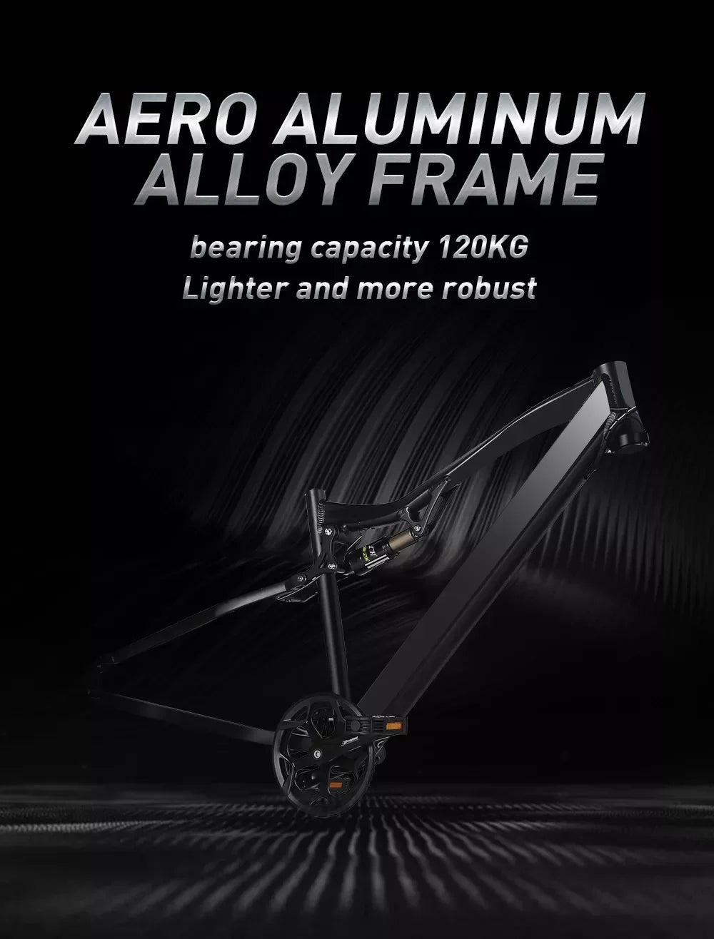 Hydraulic brake electric road bike full suspension