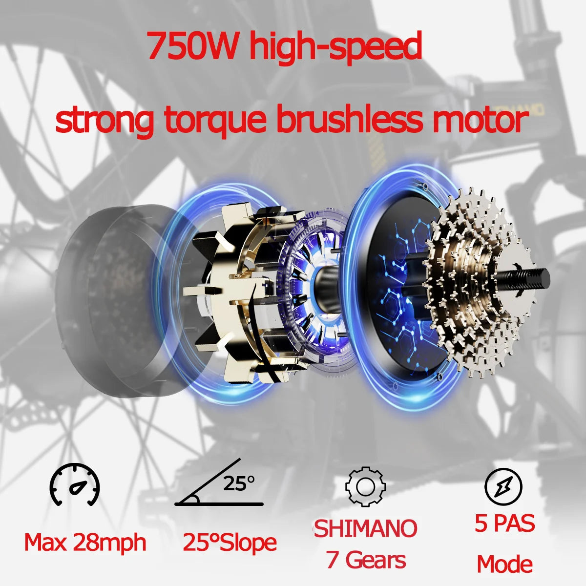 Mountain Off road E bike foldable bicycle Bike