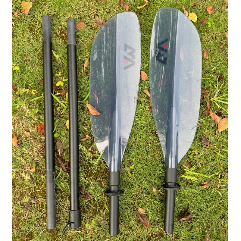 double blade transparent blade extendable, 4 section oar adjustable