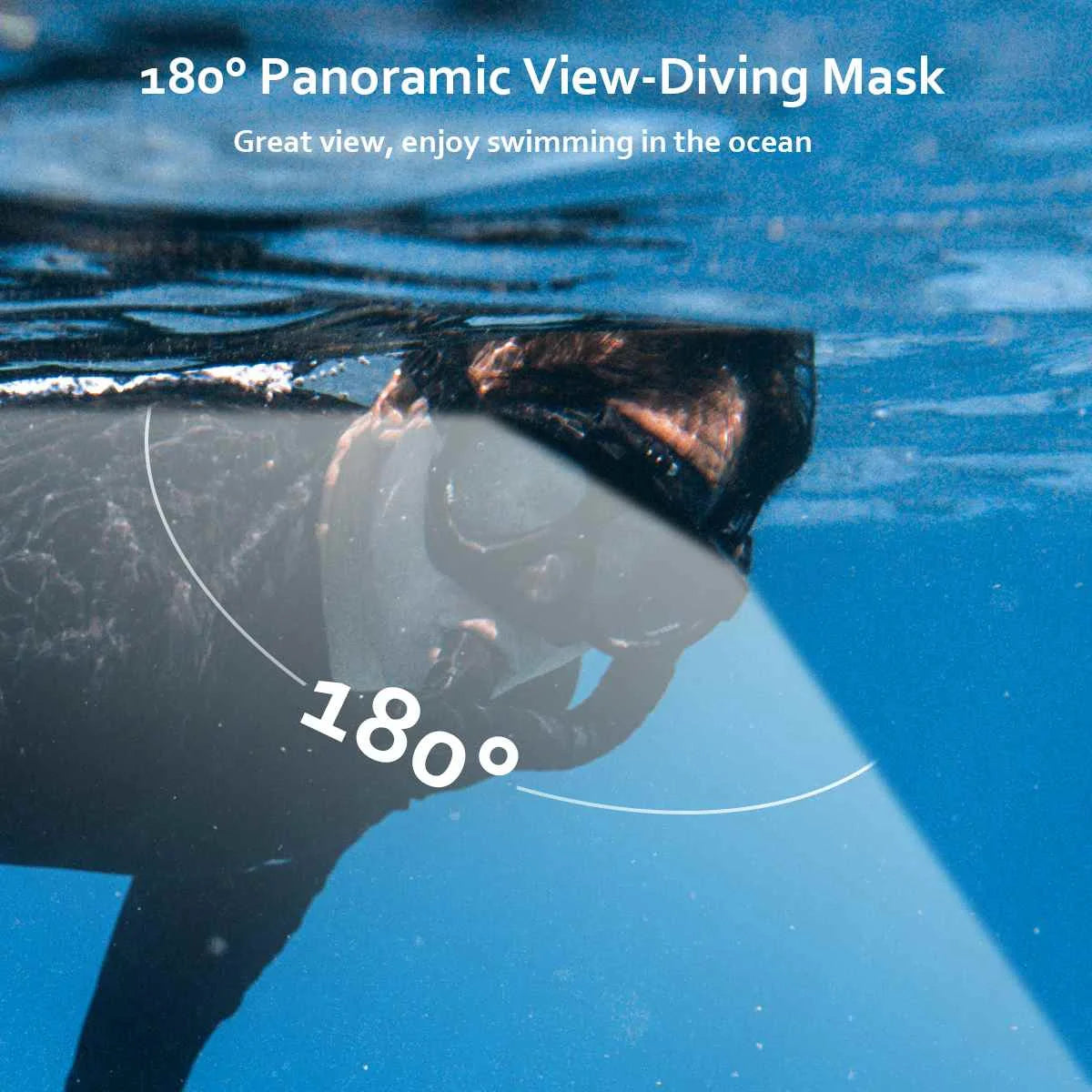 Swimming goggles Snorkel Mask Diving 2-Piece Set Anti-Fog No Leak Professional Snorkel Mask for Women and Men Swimming Diving