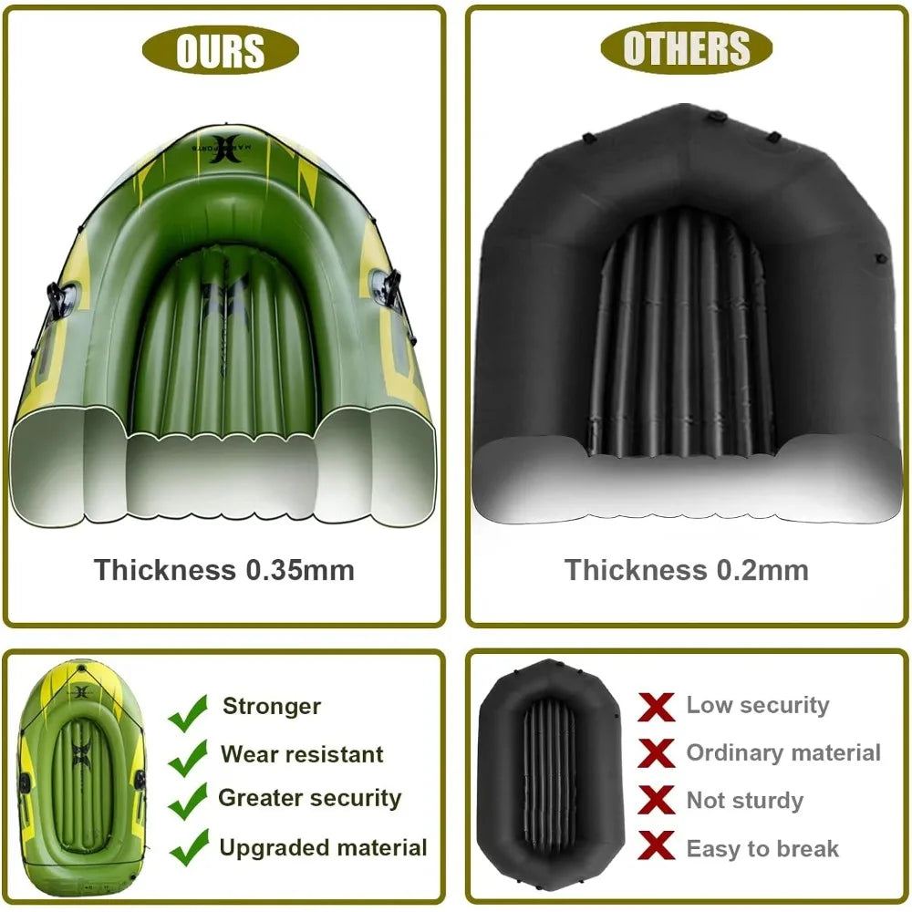 Inflatable Portable Boat Air Pump Rope Paddle Repair Patch