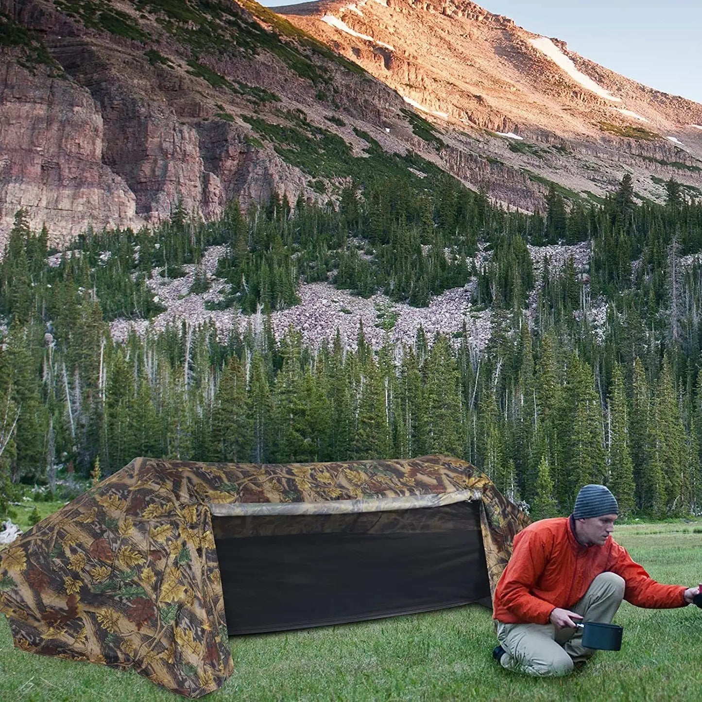 1-2 Persons Backpacking Bivvy Hammock Tent Waterproof Lightweight