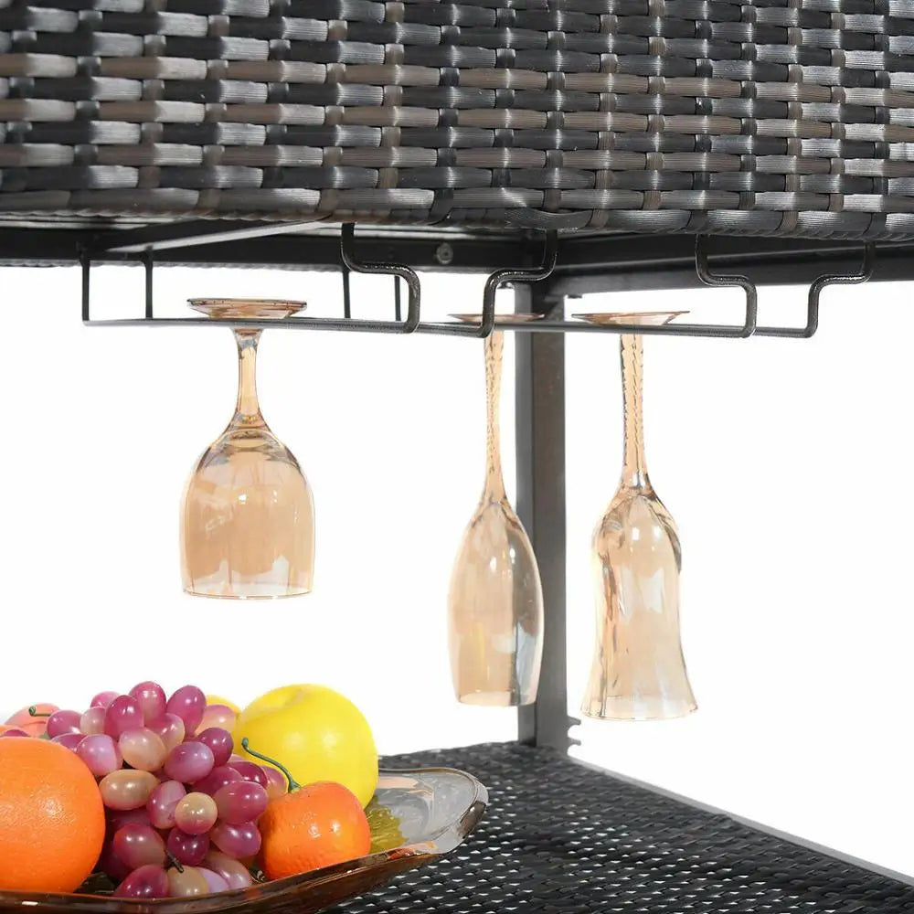 Outdoor Portable Cooler Cart Trolley Patio Pool Party