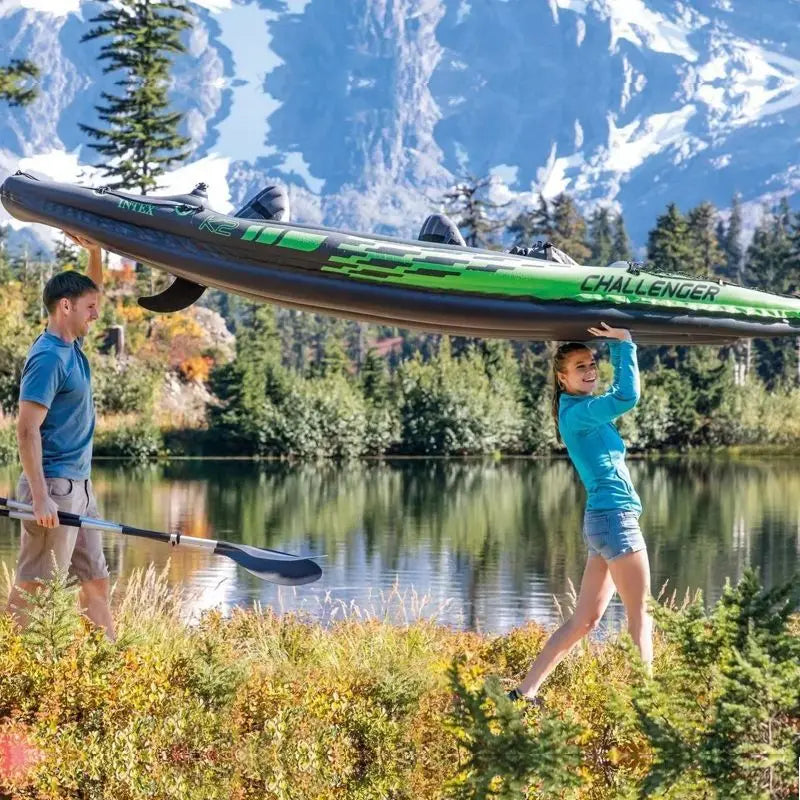 Inflatable Kayak for 2 Persons, Ideal for Fishing, Drifting and Outdoor Activities,