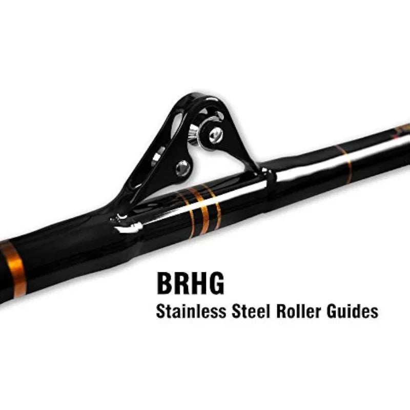2-Piece Saltwater Bent Butt Fishing Rod Offshore Trolling