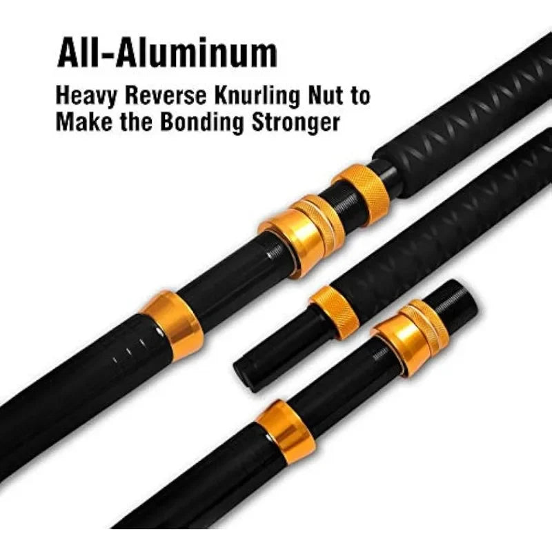2-Piece Saltwater Bent Butt Fishing Rod Offshore Trolling
