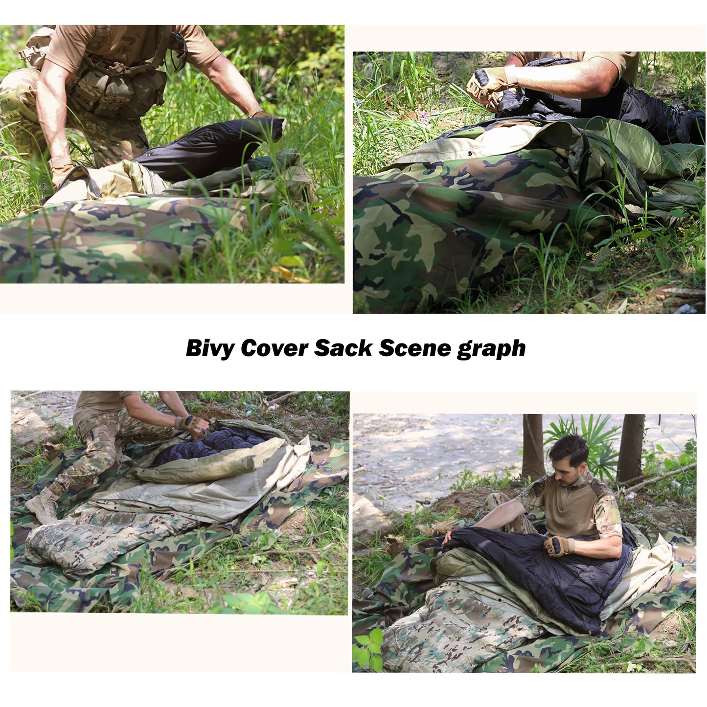 Military Army Modular Sleeping bag Outdoor Camping Supplies Waterproof Outer Shell