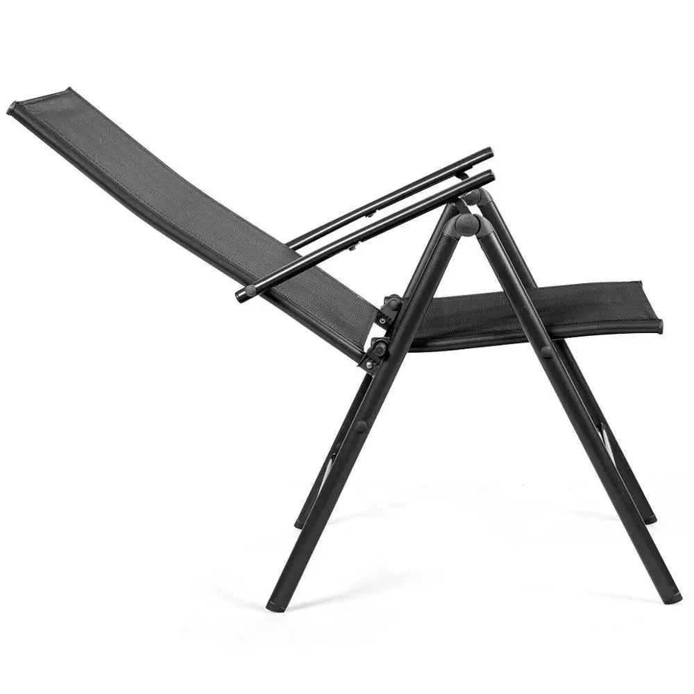 Set of 4 Adjustable Recliner Folding Chairs