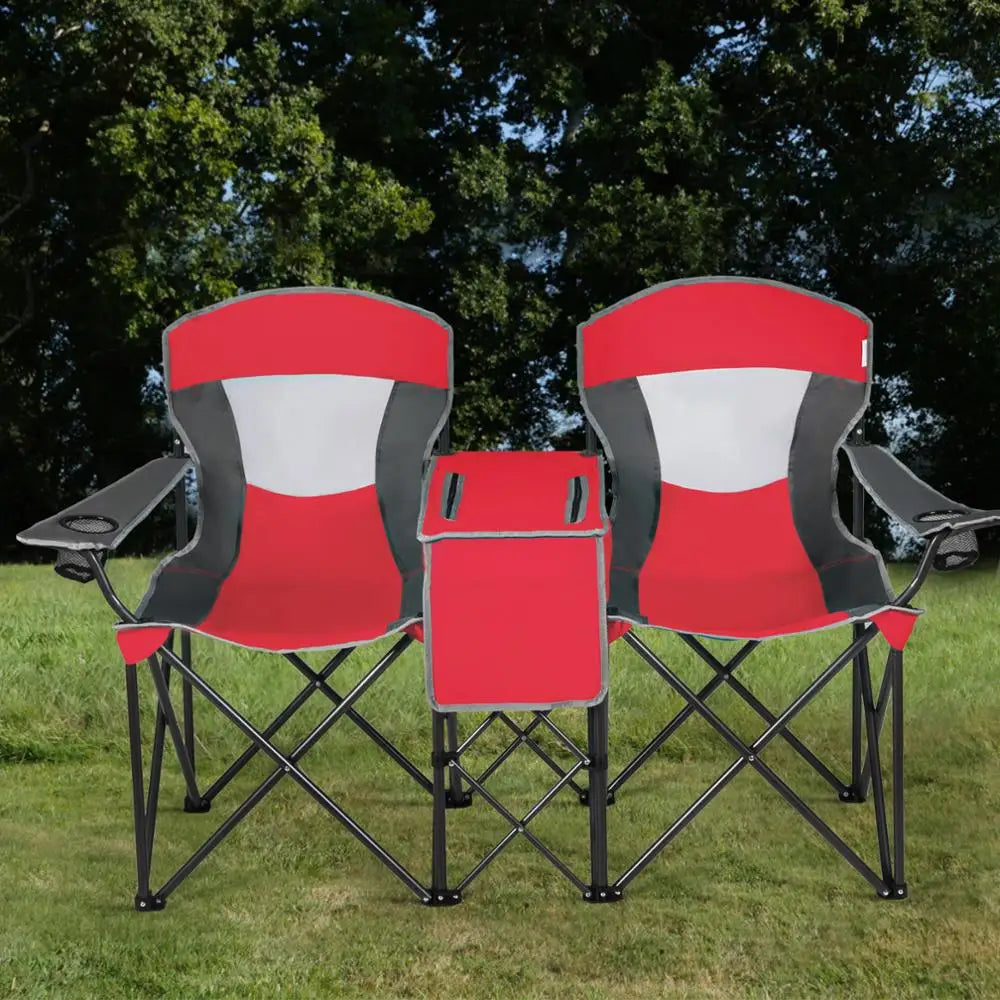 Portable Folding Camping Canopy Chairs w/ Cup Holder