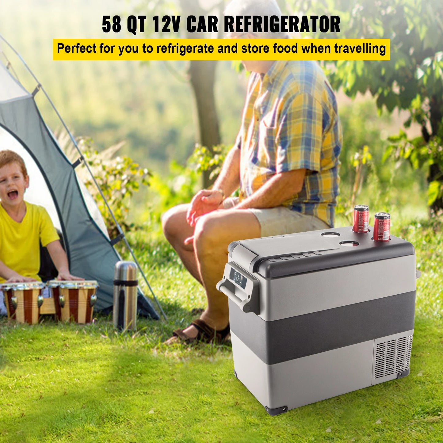 Car Mini Fridge Freezer Portable Compressor Cooler