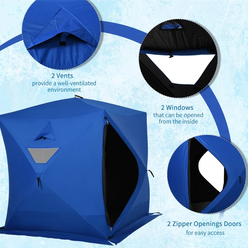 Waterproof Portable Pop Up Ice Fishing Shelter