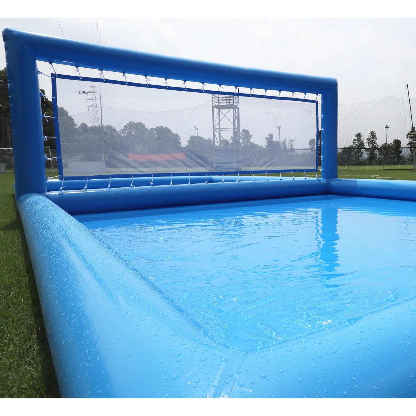 RTS Inflatable Air-Inflated Family Fun: A Portable Outdoor Volleyball Court for Kids & Adults With 800W Air Blower 10x5x2.1m