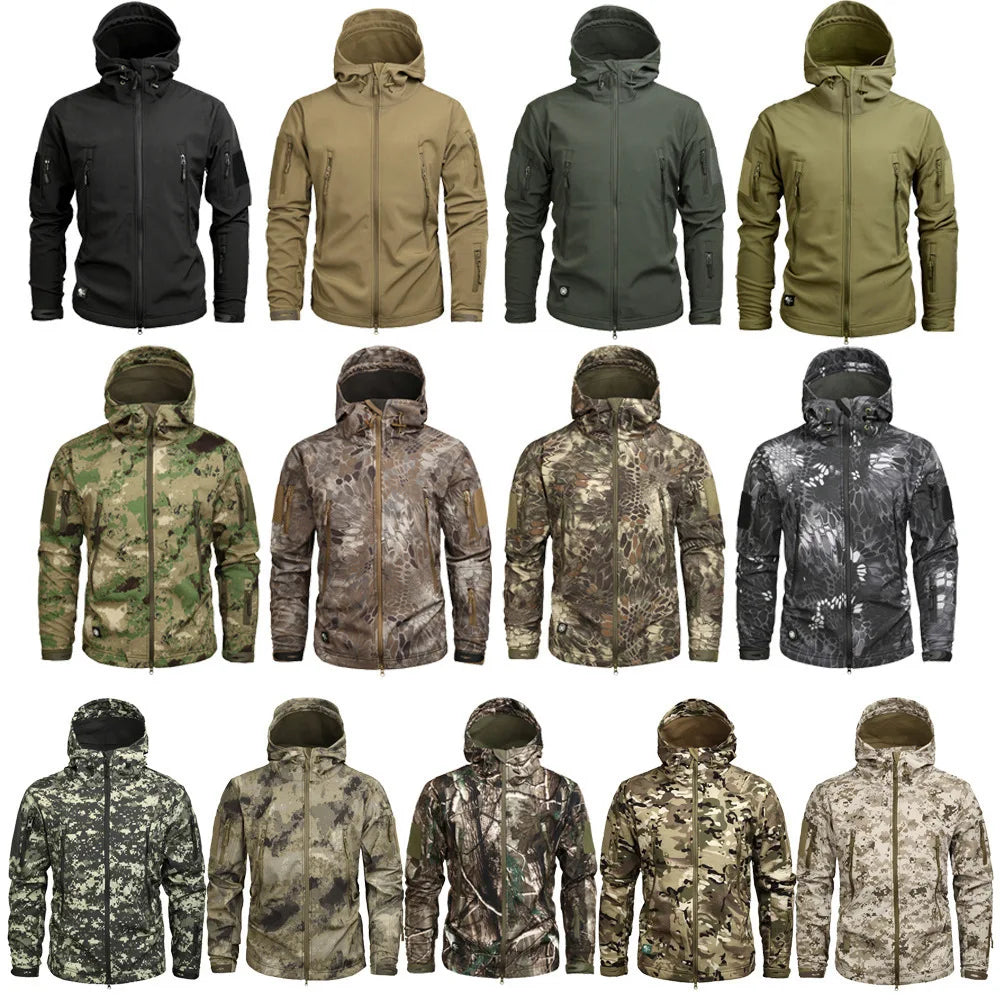 Waterproof Soft Shell Camouflage Military Jacket