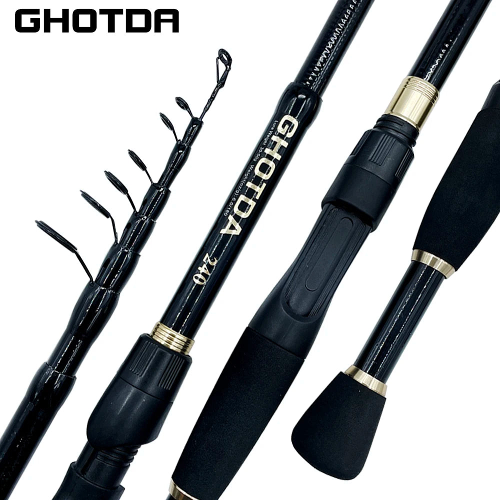 Telescopic Lure Fishing Rod and Reel Combo