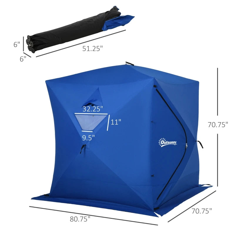 Waterproof Portable Pop Up Ice Fishing Shelter