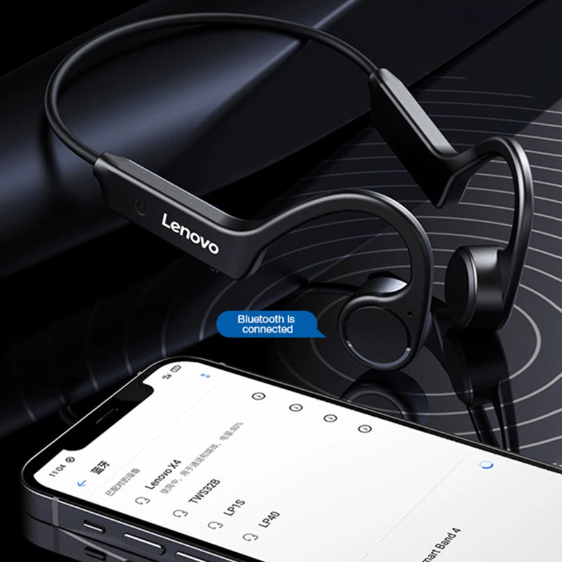 Earphones Bluetooth 5.3 Wireless IPX8 Waterproof 32GB MP3 Player Headphone With Mic