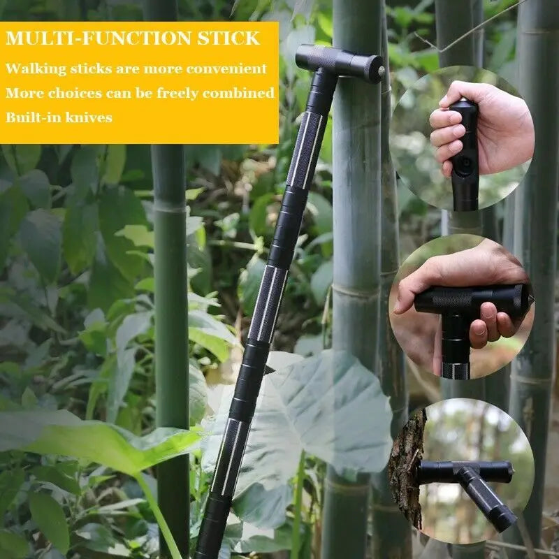 Tactical Multi Hiking Walking Camping  Trekking Poles