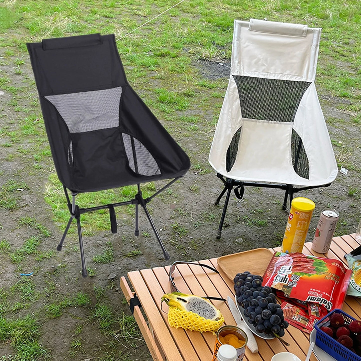 Detachable Portable Folding Moon Chair Outdoors Ultralight