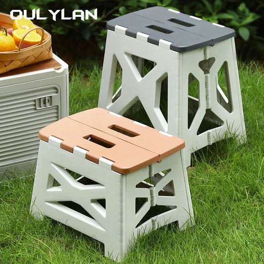 Outdoor Portable Plastic Folding Camping Stool Chair