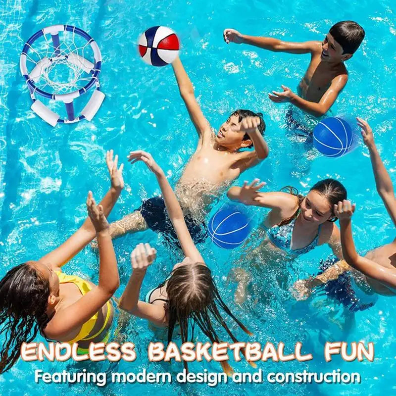 Swimming Pool Basketball Hoop Set Outdoor Swimming