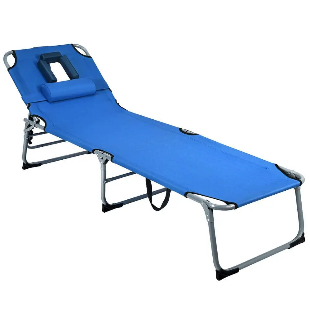 Folding Chaise Lounge Chair Bed