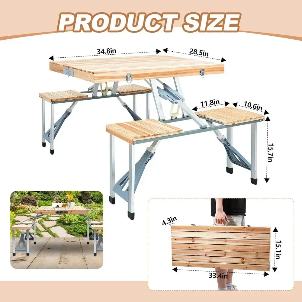 Outdoor Picnic Table Camping Chair