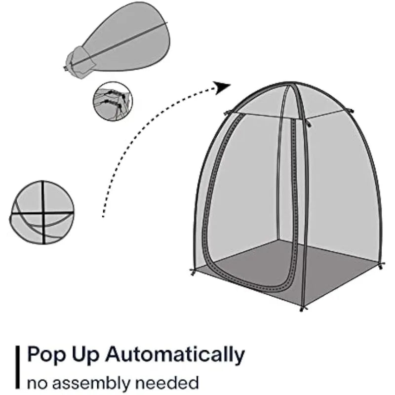 TopGold Sports Tent Weather Proof Pod Clear Bubble Tent Outdoor Instant Up Shelter Chair Tent 50"x50"x64"H