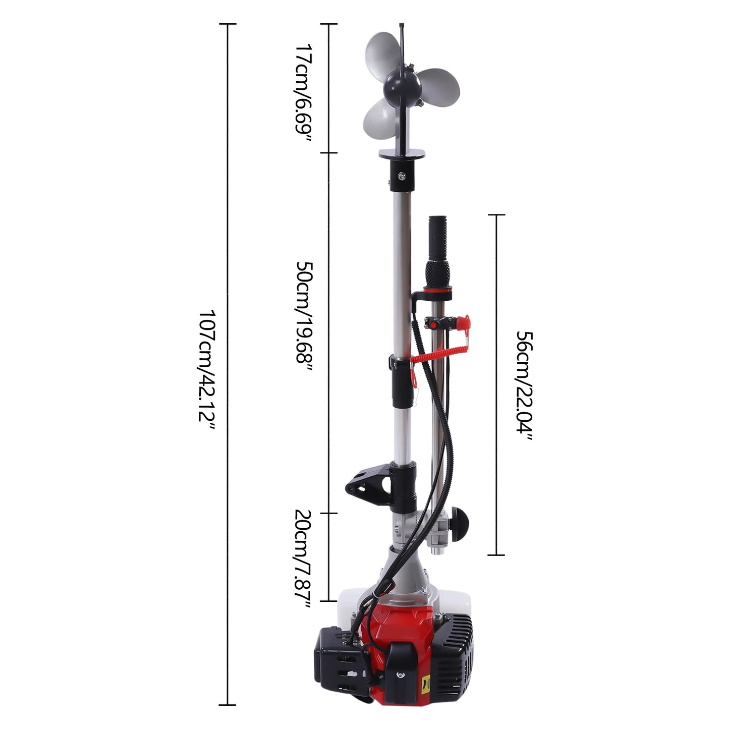 2 Stroke 2.3HP Outboard Motor Boat Engine Propeller