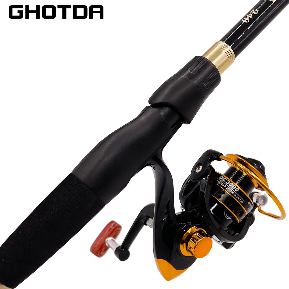 Telescopic Lure Fishing Rod and Reel Combo