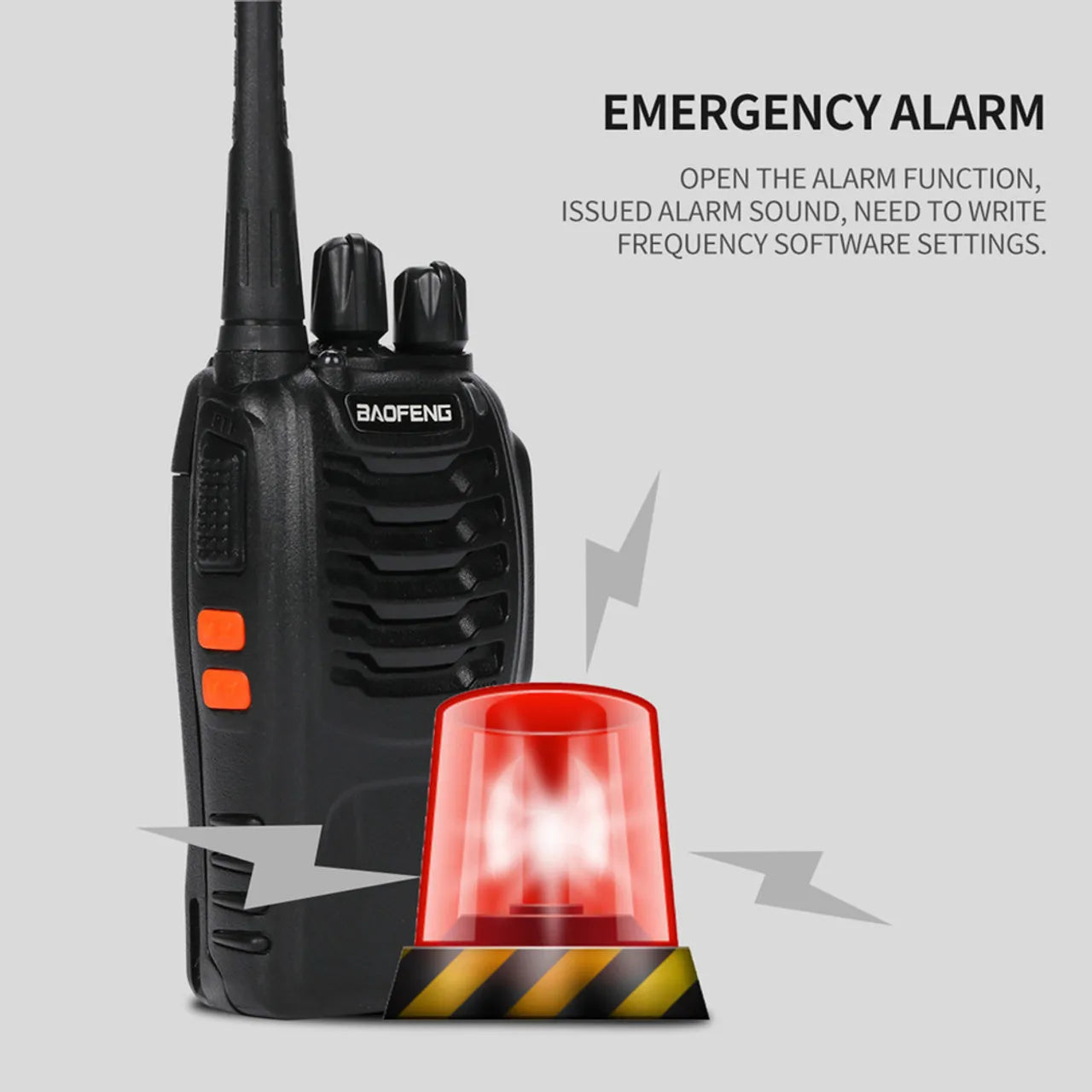 UHF Long Range Walkie Talkie Two Way Radio + Earpiece