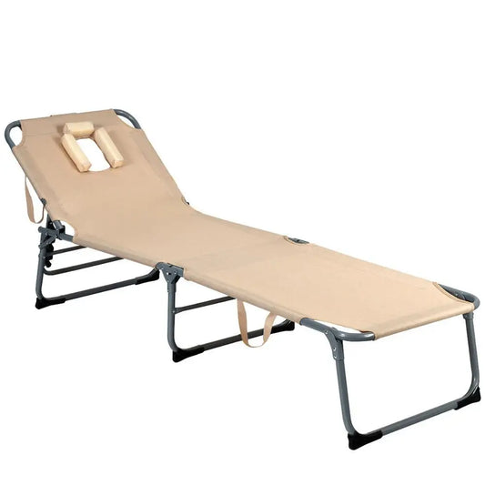 Folding Chaise Lounge Chair Bed