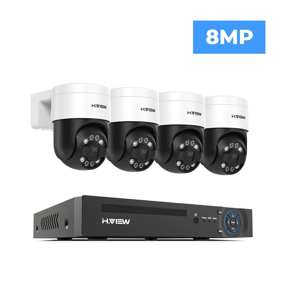 Outdoor Security Camera System  Home Video Surveillance Kit