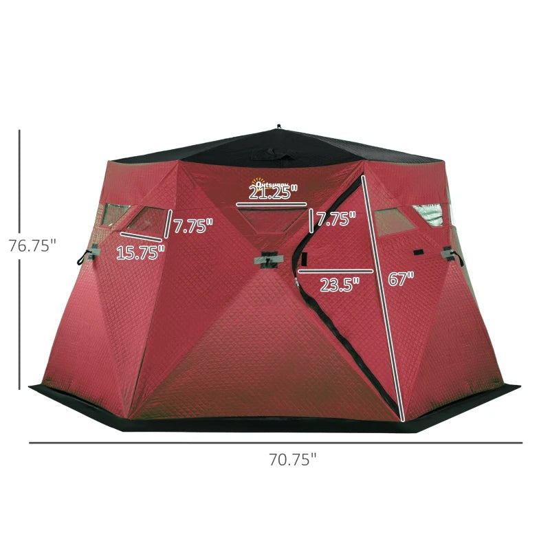 Pop-Up Portable Ice Fishing Tent with Carry Bag