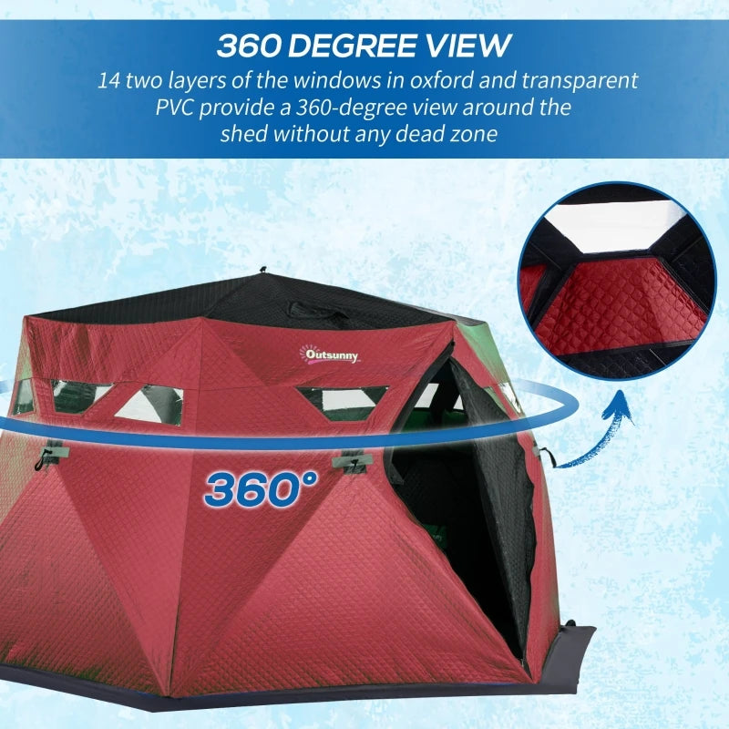 Pop-Up Portable Ice Fishing Tent with Carry Bag