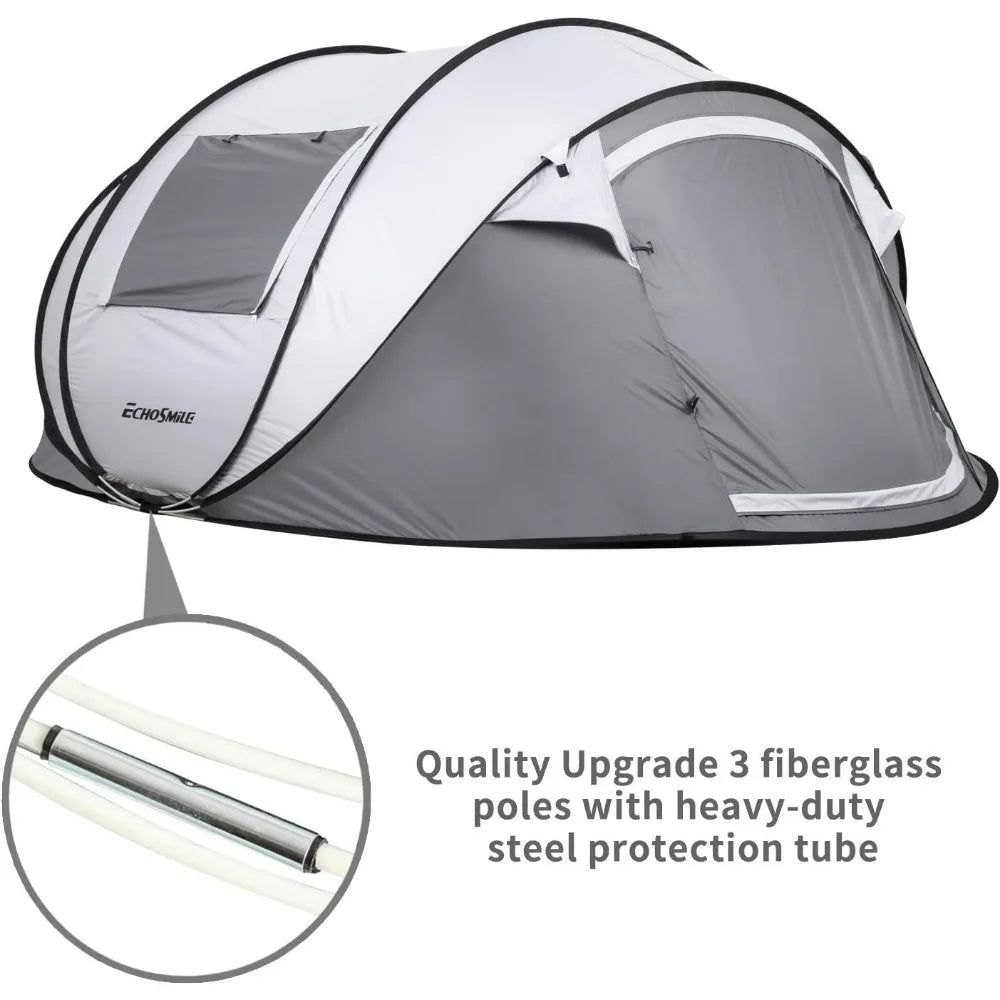 Water Resistant Dome Tent, Easy Setup for Camping Hiking and Outdoor