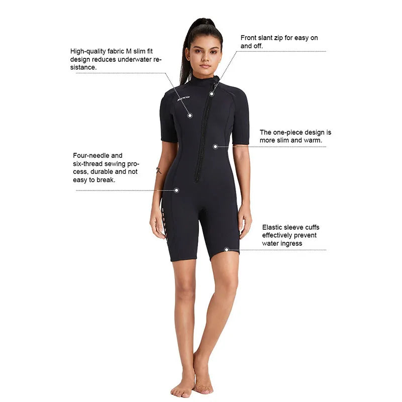 Unisex Wetsuits multi-purpose Short Sleeved